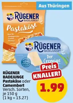 PENNY RÜGENER BADEJUNGE Pastakäse oder Camembert Angebot