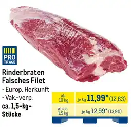 METRO Rinderbraten Falsches Filet Angebot