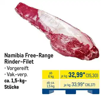 METRO Namibia Free-Range Rinder-Filet Angebot