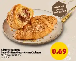 PENNY BÄCKERKRÖNUNG Das süße Nuss-Nugat-Creme-Croissant Angebot