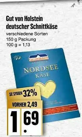 Edeka Gut Von Holstein Deutscher Schnittkäse Angebot