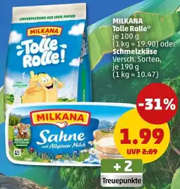 PENNY MILKANA Tolle Rolle oder Schmelzkäse Angebot