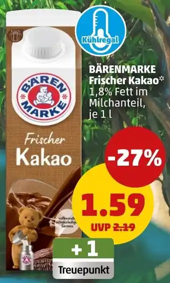 PENNY BÄRENMARKE Frischer Kakao Angebot