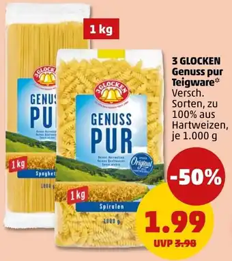 PENNY 3 GLOCKEN Genuss pur Teigware Angebot