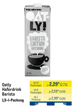 METRO Oatly Haferdrink Barista Angebot