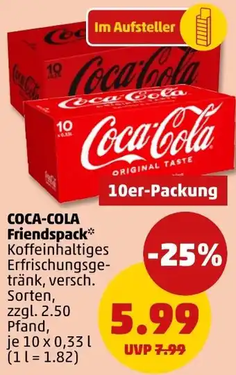 PENNY COCA-COLA Friendspack Angebot
