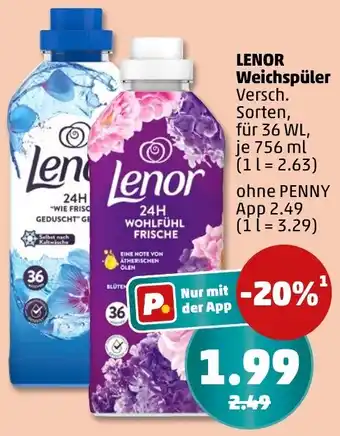 PENNY LENOR Weichspüler Angebot
