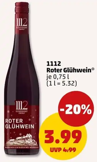 PENNY 1112 Roter Glühwein Angebot
