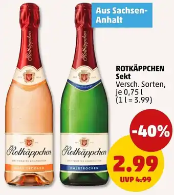 PENNY ROTKÄPPCHEN Sekt Angebot