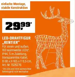 OBI LED-DRAHTFIGUR ,,RENTIER" Angebot