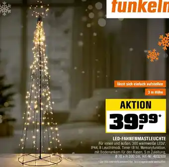 OBI LED-FAHNENMASTLEUCHTE Angebot