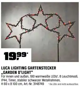OBI LUCA LIGHTING GARTENSTECKER ,,GARDEN D'LIGHT" Angebot