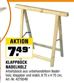OBI KLAPPBOCK NADELHOLZ Angebot