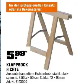 OBI KLAPPBOCK FICHTE Angebot