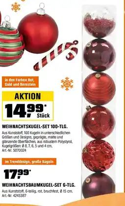 OBI WEIHNACHTSBAUMKUGEL-SET 6-TLG. Angebot