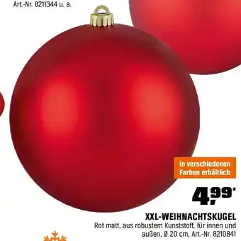 OBI XXL-WEIHNACHTSKUGEL Angebot