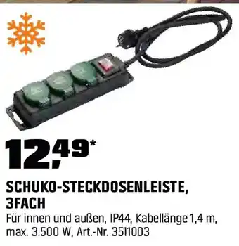 OBI SCHUKO-STECKDOSENLEISTE, 3FACH Angebot