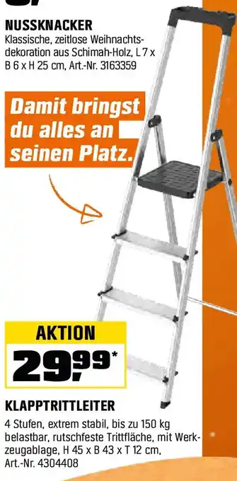 OBI KLAPPTRITTLEITER Angebot