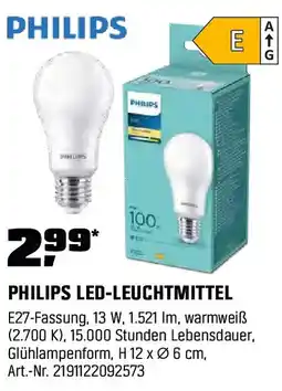 OBI PHILIPS LED-LEUCHTMITTEL Angebot