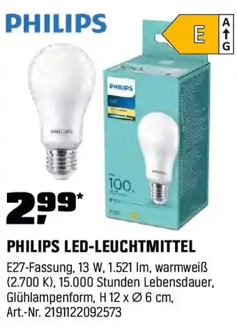 OBI PHILIPS LED-LEUCHTMITTEL Angebot