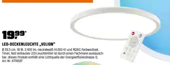 OBI LED-DECKENLEUCHTE „VELION" Angebot