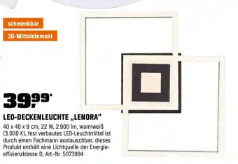 OBI LED-DECKENLEUCHTE „LENORA" Angebot