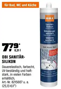OBI OBI SANITÄR- SILIKON Angebot