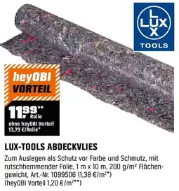 OBI LUX-TOOLS ABDECKVLIES Angebot