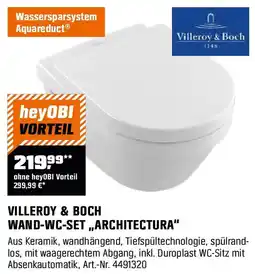 OBI VILLEROY & BOCH WAND-WC-SET „ARCHITECTURA" Angebot