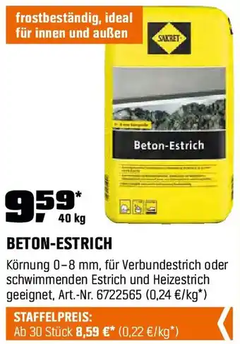 OBI SAKRET Beton-Estrich Angebot