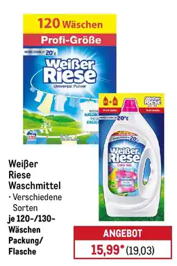METRO Weißer Riese Waschmittel Angebot