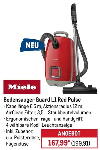 METRO Miele Bodensauger Guard L1 Red Pulse Angebot