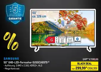 METRO SAMSUNG 50" UHD-LED-Fernseher GU50CU69796) Angebot