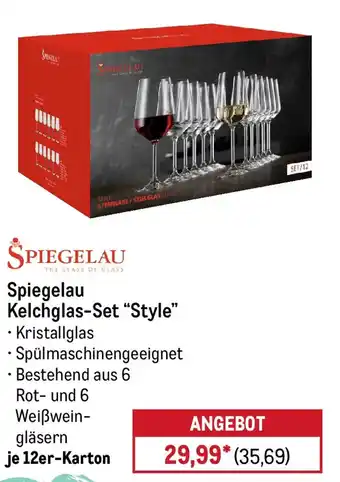 METRO Spiegelau Kelchglas-Set "Style" Angebot