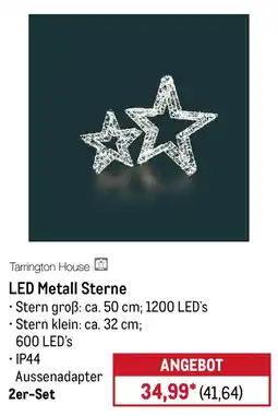 METRO Tarrington House LED Metall Sterne 2er-Set Angebot