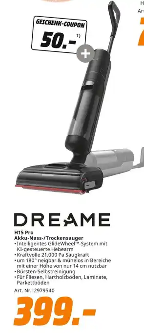 MediaMarkt Dreame h15 pro akku-nass-/trockensauger Angebot
