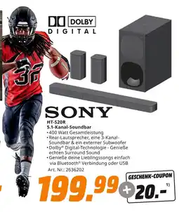 MediaMarkt Sony ht-s20r 5.1-kanal-soundbar Angebot