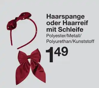 Zeeman Haarspange oder Haarreif Angebot