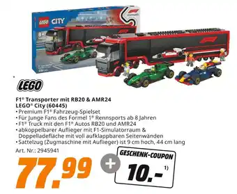 MediaMarkt Lego f1 transporter mit rb20 & amr24 Angebot