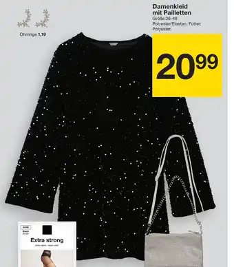 Zeeman Damenkleid mit Pailletten Angebot
