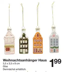 Zeeman Weihnachtsanhänger Haus Angebot