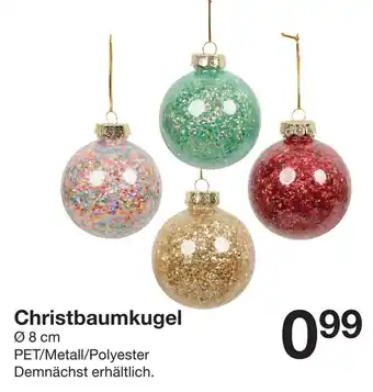 Zeeman Christbaumkugel Angebot