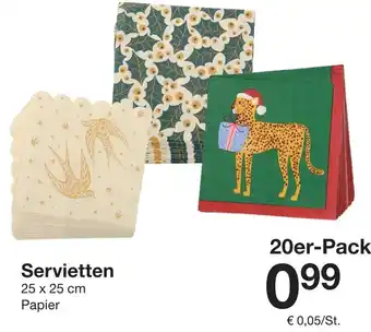 Zeeman Servietten Angebot