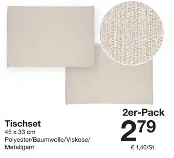 Zeeman Tischset 2er-Pack Angebot