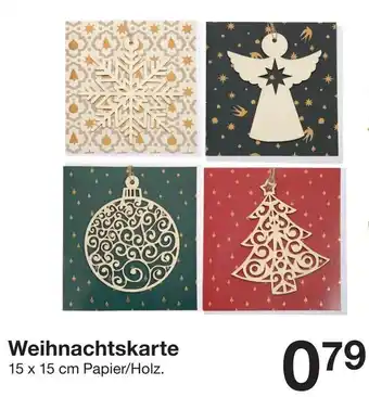 Zeeman Weihnachtskarte Angebot