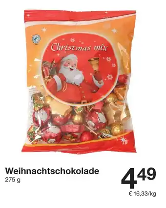Zeeman Weihnachtschokolade Angebot