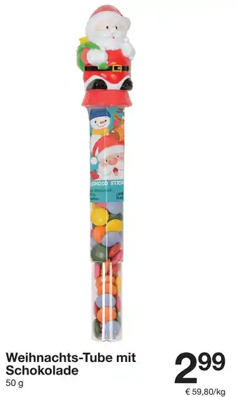 Zeeman Weihnachts-Tube mit Schokolade Angebot