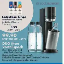 V Markt SodaStream DUO titan Vorteilspack Angebot