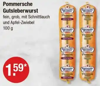 V Markt Pommersche Gutsleberwurst Angebot