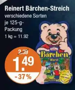 V Markt Reinert Bärchen-Streich Angebot